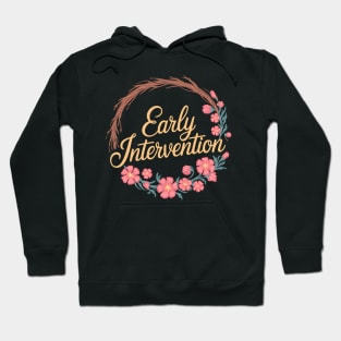 Floral Early Intervention Specialist Back To School Hoodie